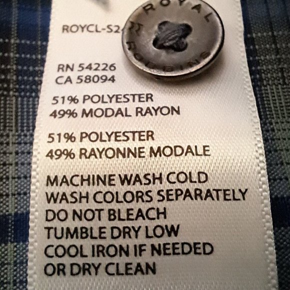 ROYAL ROBBINS SHIRT Sz MEDIUM modal SUBLIME & SOFT PLAID GORPCORE COTTAGECORE - Picture 10 of 11